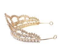 DINHEAROM Corona Della Sposa Scintillante Strass in Metallo, Tiara Per Abito Da Sposa Vintage Da Donna, Decorazione Elegante Per Matrimoni, Feste e Balli Di Fine Anno