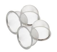 DINHEAROM Filtro per Tè in Acciaio Inox 304 Rete Fine e Coperchio, 2 Pezzi Infusore Compatto per Tazze e Teiere Domestiche