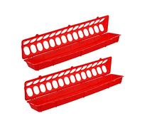 DINHEAROM Mangiatoia per Piccioni 2 Contenitori per Alimentazione Accessori per Uccelli Facile da Smontare Design Fessure per Alimentazione Ottimale Adatta per Piccioni e Altri Uccelli