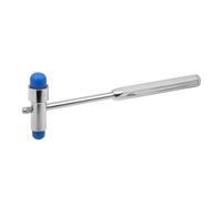 DINHEAROM Martelletto Neurologico Doppia Testa Multifunzionale Blu con in Inossidabile Ago e per Diagnosi e Test Riflessi