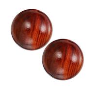 DINHEAROM Palle Da Massaggio in Legno Huanghuali 2 Pezzi, Giocattoli Di Decompressione Tascabili Per Massaggio Mani e Agopressione, Strumento Portatile Per Fisioterapia e Rilassamento Muscolare