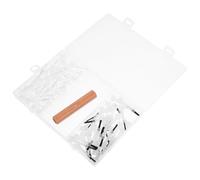 DINHEAROM Pennelli di Ricambio per Unghie con Doppia Testa in Legno e Plastica, Set Versatile per Tecniche di Nail Art Professionale e Uso Domestico