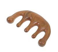 DINHEAROM Pettine Massaggiante in Legno Massello Per Massaggi Domestici Al Cuoio Capelluto e Miglioramento Della Circolazione Linfatica, Adatto Per Viso, Collo e Mani