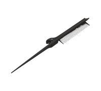 DINHEAROM Pettine per Sfumatura Chioma in Plastica Nero Punta a Coda, Delicato e Versatile per Uso Domestico e Salone, Pettine Districante per Acconciature Precise