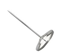 DINHEAROM Porta Ricevute in Acciaio Inossidabile Argento Asta Dritta, Organizer per Scontrini e Documenti, Accessorio Scrivania per Ufficio e Ospedali