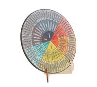 DINHEAROM Ruota Delle Legno Doppia Faccia Con Supporto Per Decorazione Ufficio e Casa Grafico Espressione Emotiva Versatile Per Gestione Emotiva e Benessere Psicologico