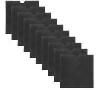 DINHEAROM Sacchetti per CD e Dvd in Carta Kraft Nero 25 Pezzi, Custodie Resistenti per Ufficio e Casa, Salvaspazio e Riutilizzabili per Conservazione lungo Termine