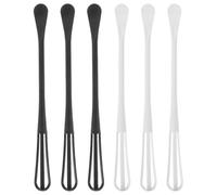 DINHEAROM Sbattitore Manuale per Uova Mini in Pp 6 Pezzi, Frusta da Cucina Portatile per Montare e Mescolare, per Cucine e Ristoranti Riutilizzabile
