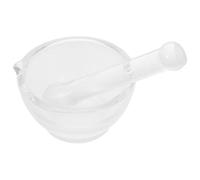 DINHEAROM Set 1 Pezzo Pestello e Ciotola in Vetro da 60ml per Laboratorio Scientifico Facile Pulizia e Alta Durata per Esperimenti Chimici Riutilizzabile