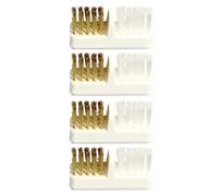 DINHEAROM Set 4 Pezzi Spazzole in Rame per Pulizia Profonda Trapano Unghie Manico in Plastica per Manicure a Casa o Salone, Strumenti per Estendere la Vita del Trapano