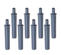 DINHEAROM Set 8 Pezzi Fermaporta in ABS Grigio Scuro per Porte Scorrevoli, Paracolpi Antiscivolo e Anticollisione per Sicurezza Domestica e Accessori Mobili