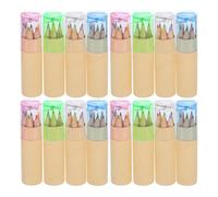 DINHEAROM Set da 32 Mini Matite Colorate con Temperamatite Portatile Tubi Contenitori per Matite Artistiche Vivaci per Studenti e Artisti in Movimento