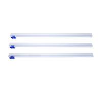 DINHEAROM Set di 3 taglierine per pellicola trasparente: taglierina in plastica riutilizzabile da 32 cm - Striscia scorrevole a 2 vie per pellicola trasparente, carta da forno e per barbecue,