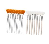 DINHEAROM Set Di Pennelli Cosmetici a Ventaglio, 14 Pezzi Setole Di Cinghiale, Kit Per Trucco e Maschere, Resistente e Leggero, Per Make up e Uso Quotidiano