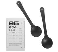 DINHEAROM Set Occlusore Oculare in Plastico per Esame della Vista con Tabelle Oculistiche Portatili e Componente per Valutazione Vicino, Adatto a Chi Porta Occhiali o Meno