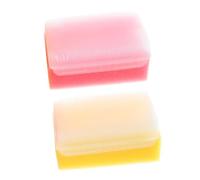 DINHEAROM Spazzola Sensoriale Da Bagno Per Ragazzo Ragazza 2 Pezzi Set in Spugna Morbida Massaggio Delicato e Potere Pulente, Compatta e Portatile Per Neomamme e Uso Quotidiano Nella Doccia