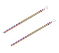 DINHEAROM Spingi Cuticole in Acciaio Inox 2 Pezzi Raschietto per Unghie Gel Strumento per Manicure Professionale Compatto e Leggero per Rimozione Cuticole e Pulizia Unghie a Casa e Salone