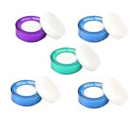 DINHEAROM Spugnette Umidificanti per Dita 5 Pezzi in Spugna e Plastica per Contare Soldi, Pratiche e Facili da Conservare, per Impiegati Bancari Colore Casuale