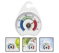 DINHEAROM Termometro Professionale per Frigorifero in Plastica Resistente Alta Precisione Igrometro per Cucina Freezer e Supermercati Misura Temperatura Interna e Alimenti