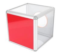 DINHEAROM Urna Trasparente Acrilica Serratura di Sicurezza Cassetta per Lotteria e Suggerimenti da 25 CM Robusta e Adatta per Uffici Scuole e Luoghi Pubblici