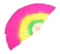 DINHEAROM Ventaglio per Setola Imitazione Resistente all Usura per Ballo e Decorazione per e Speciali
