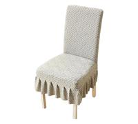 Dining Chair Cover - Thickened Elastic, Washable Protector, Seat Slipcover, Removable Stretch Fit, Polar Fleece Cushion Wrap, Furniture Shield | Stylish Home Upgrade for Wedding Party Banquet Holiday