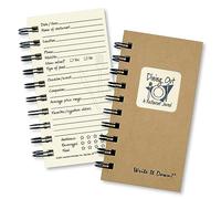 dining out, un ristorante Journal - Mini Kraft hard cover (Prompts on Every page, spazio per 80 ristoranti. Recycled Paper, read more.)
