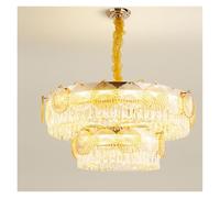 Dining Room Chandelier French Light Luxury Glass Crystal Light Modern Simple Table Hanging Table Light Fashion Atmospheric Table