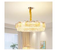 Dining Room Chandelier French Light Luxury Glass Crystal Light Modern Simple Table Hanging Table Light Fashion Atmospheric Table
