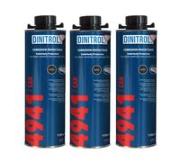 Dinitrol 4941 Cera per sottoscocca, colore: nero, 1 l, confezione da 3 bombolette con tappo a vite stile Schutz
