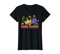 Dink Queen - Maglietta da Donna a Forma di Corona con Pickleball Maglietta