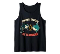 Dinner Divided By Teamwork Orca Behavior Humor Canotta
