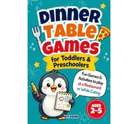Dinner Table Games for Toddlers & Preschoolers: Fun Games, Activities and Puzzles to Play at a Restaurant or While Eating | For 2, 3, 4 and 5 year olds