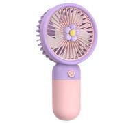 Dinntty Mini Ventilatore Portatile, Potente Ventilatore Portatile, Piccole Ventole di Raffreddamento Carine, Ventagli Tascabili Leggeri per Viaggi in Interni Ed Esterni