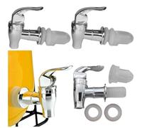 Dinntty Rubinetto di Ricambio per Bottiglia di Vino in Vetro 4 Pezzi con Filtro Distributore di Acqua per Vino Rubinetto per Fermentatore a Botte