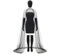 Dinntty Set Costume Strega di Halloween, Abito Strega Vintage per, Abito Nero, Costumi Strega Mascherata per Feste di Halloween E Cosplay.