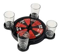 Dinntty Set di Giochi Bere con Bicchieri di Roulette per Feste di Adulti con Bicchiere, Gioco Bere con Ruota della Roulette per Ktv, Bar, Discoteca, Festa di Halloween