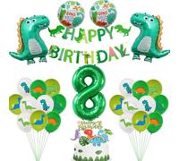 Dino 8 anni decorazioni compleanno dino 8 anni festa di compleanno, dino palloncini 8 anni ragazzo decorazioni compleanno , palloncini 8 anni compleanno decorazione 8 anni compleanno ragazzo dino