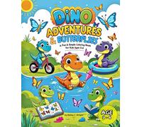 Dino Adventures and Butterflies: A fun and simple colouring book for kids 3-6