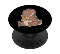 Dino ama Pizza PopSockets PopGrip Adesivo