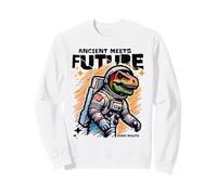 Dino Astronaut Ancient Rex Future Fusion Art Space Explorer Felpa