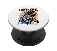 Dino Astronaut Ancient Rex Future Fusion Art Space Explorer PopSockets PopGrip Adesivo