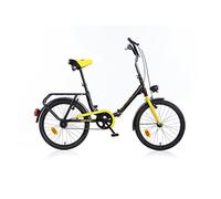 BICI MISURA 20 PIEGHEVOLE DINO BIKES BICICLETTA GRAZIELLA 321 NERO GIALLO 1V