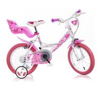 Dino Bikes 144RN Bicicletta 14" Little Hearts Rosa/Bianco