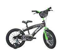 Dino Bikes Bicicletta BMX 16" Nero-Verde - Bici Bambino