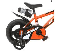 Bicicletta Bambino 12" MTB Arancio Con Rotelline Stabilizzatrici