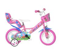 Dino Bikes Peppa Pig, bicicletta rosa, 30,5 cm, età da 3 a 5 anni