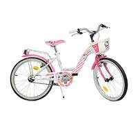 Bicicletta hello kitty 20" - rosa con cestino e accessori - dino bikes
