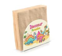 Dino Cartoon Paradise Portatovaglioli in acrilico oro per tavolo, cucina autoportante titolari per tovaglioli di stoffa decorazioni per la casa per tavolo, cucina