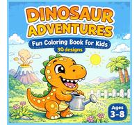 DINO COLORING Adventure Book: Join your colorful dino friends!